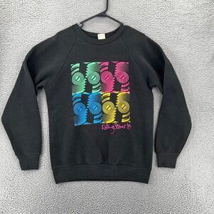 Vintage Rolling Stones '89 Steelwheels Tour Pull Over Sweatshirt Adult Large USA